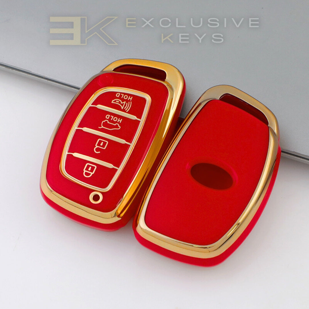 Hyundai Smart Key Cover – 4 Buttons (Trunk + Alarm)