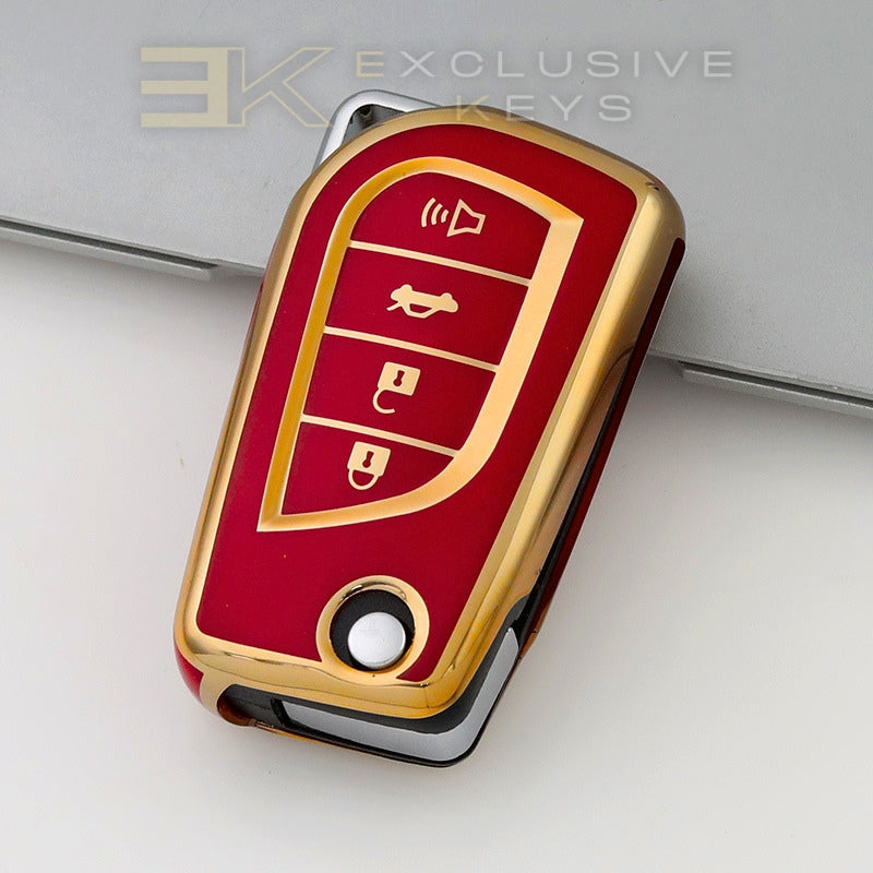 Case for Toyota Hilux, Yaris, RAV4, Corolla, Avensis, Aygo, Verso, Scion TC and Auris (4 Buttons)