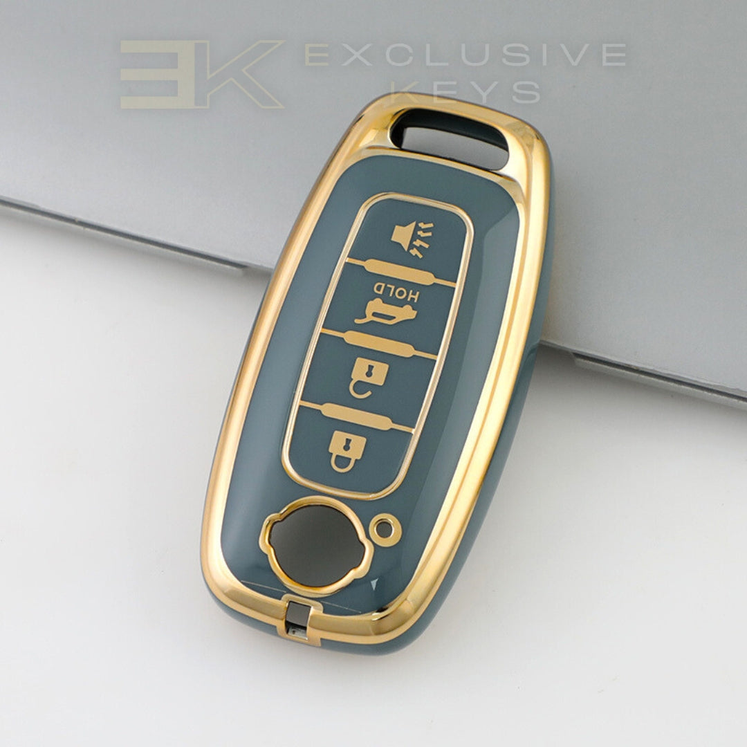 Nissan Smart Key Cover – 4 Buttons (Trunk Release – HOLD)