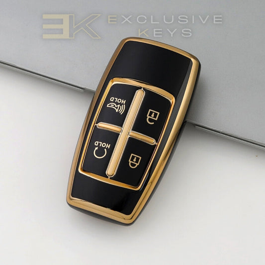 Genesis 4-Button Key Cover – Remote Start Top Right / Panic (Horn) Bottom Right