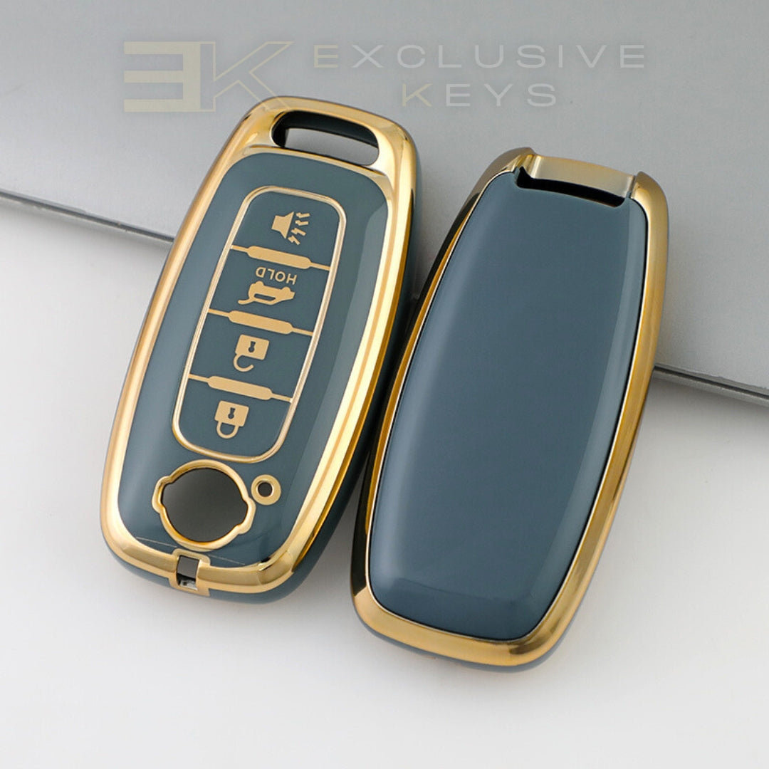 Nissan Smart Key Cover – 4 Buttons (Trunk Release – HOLD)