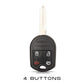 Ford Key Cover 4 Buttons - Trunk