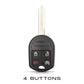 Ford Key Cover 4 Buttons - Remote Start