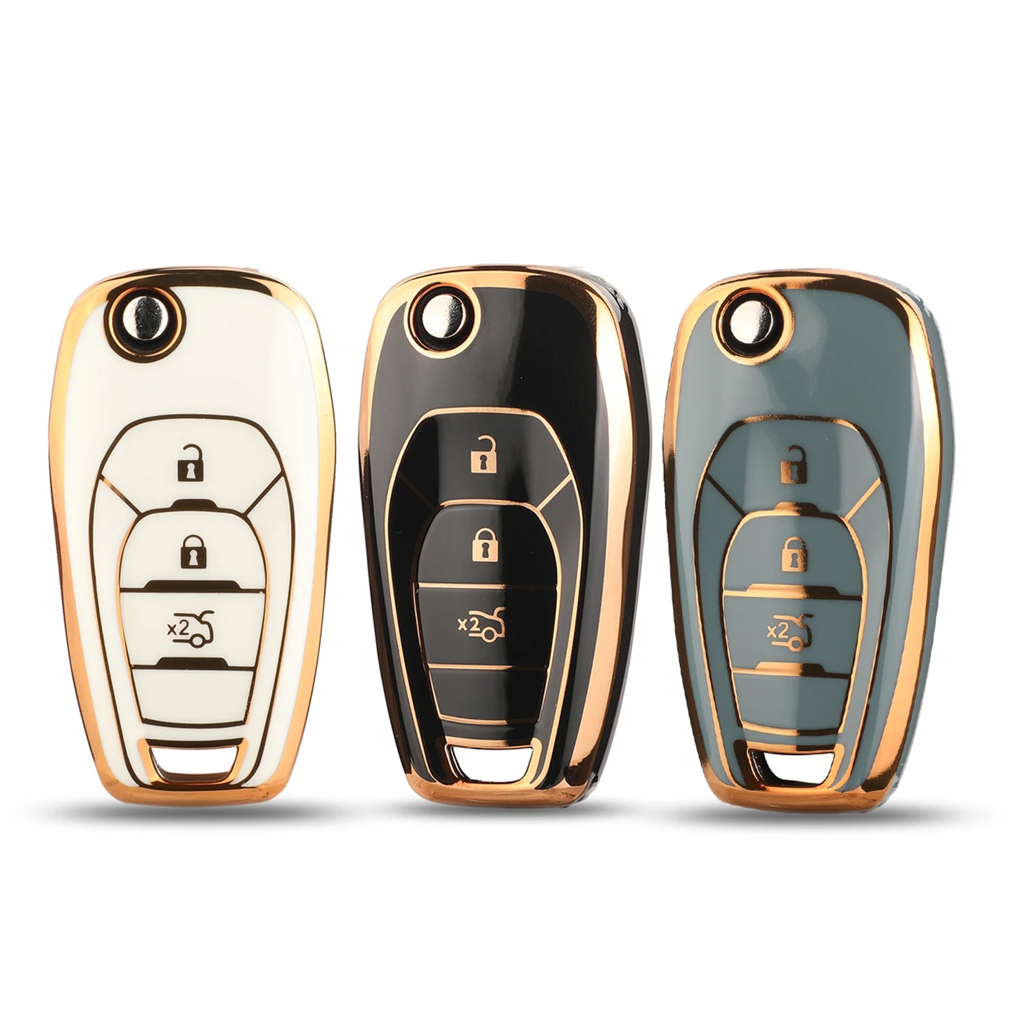 Case for Chevrolet Cruze Avo Auto Smart Replace Flip Key 3 Buttons